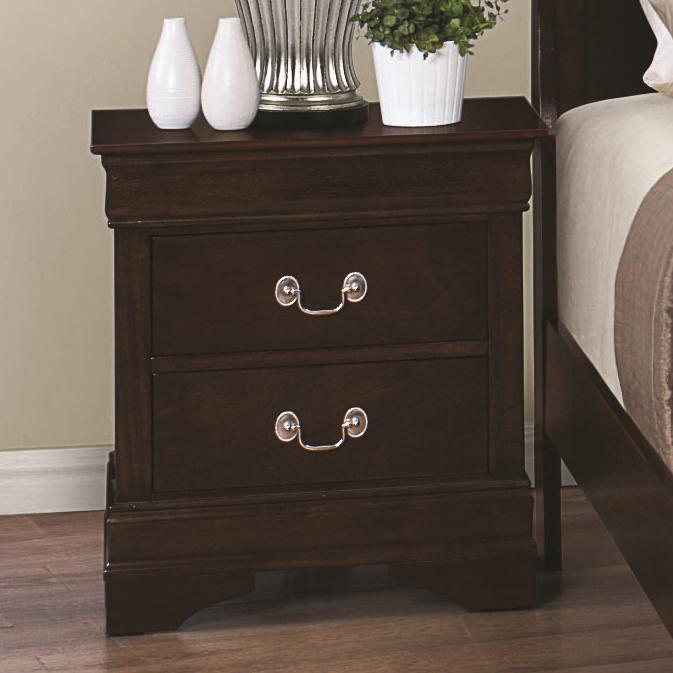 Cappuccino CO-203192 Coaster Home Furnishings Traditional Nightstand