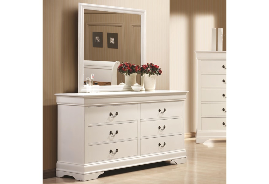 Coaster Louis Philippe 204 204693 204694 6 Drawer Dresser And