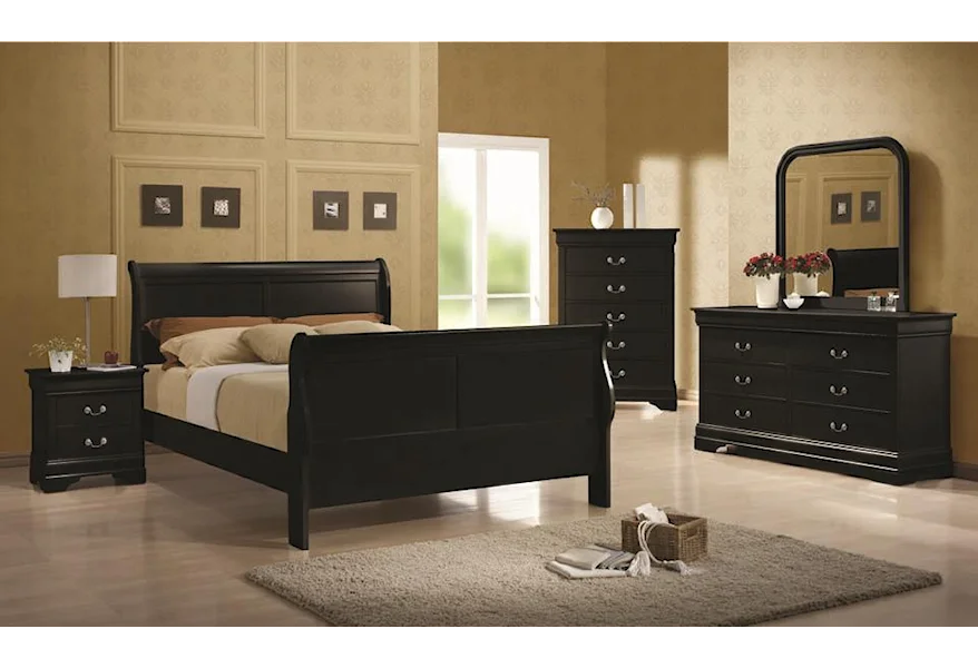 Louis Philippe Cherry Brown Bedroom Dresser- Coaster 203973
