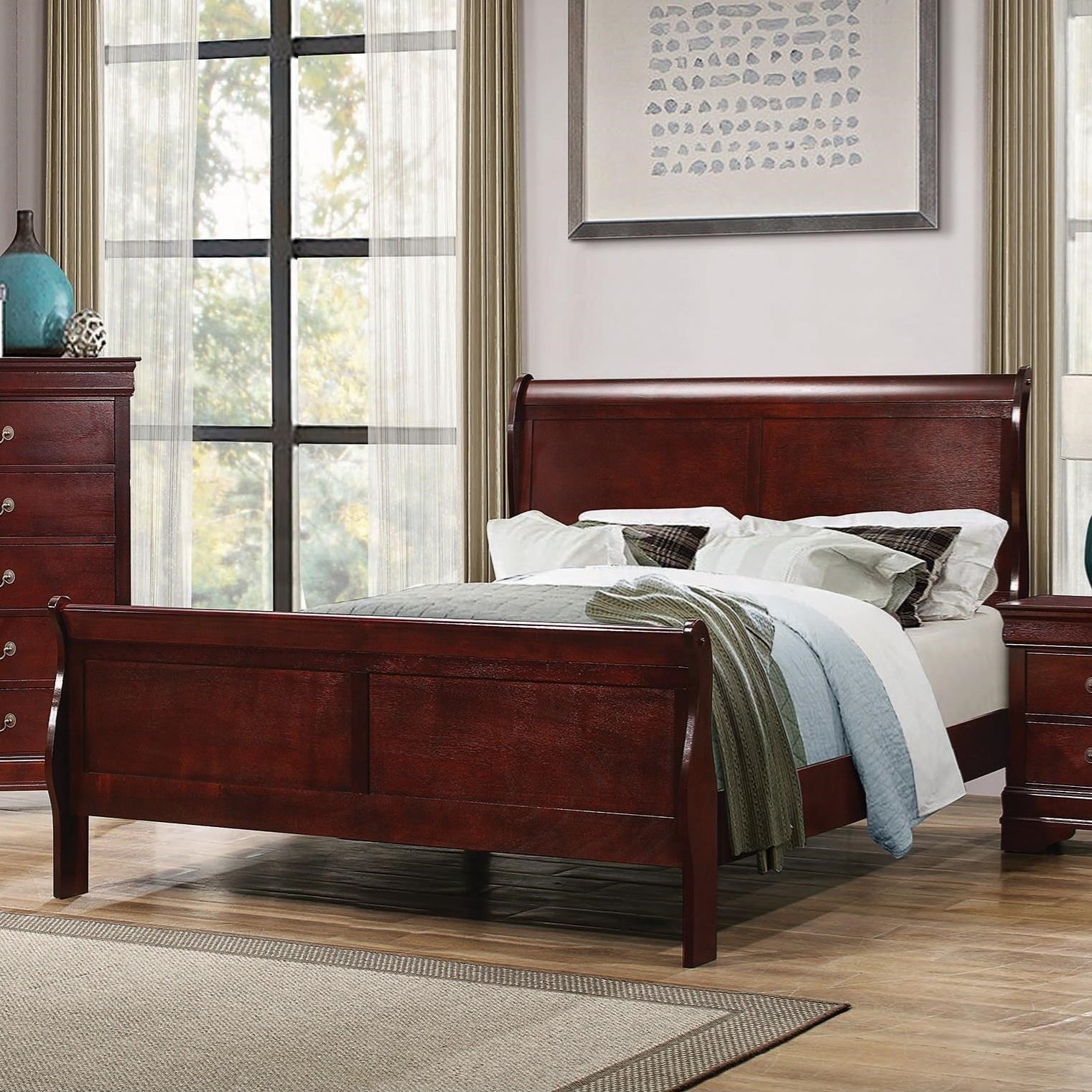 Coaster Louis Philippe 222411f Full Size Bed Lapeer Furniture Mattress Center Panel Beds