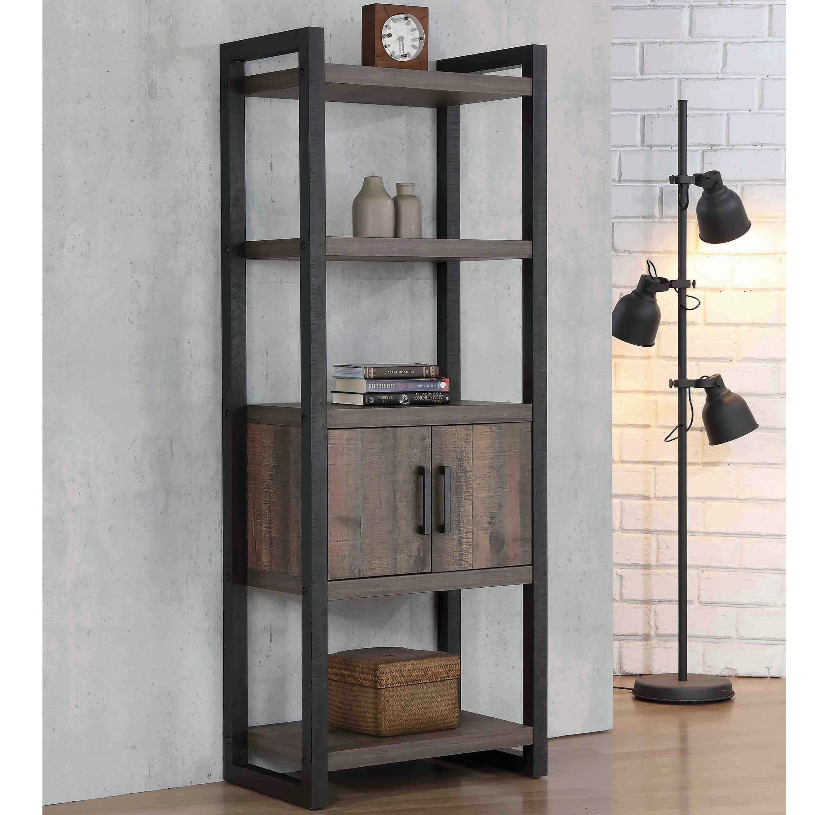 Coaster Luke 80208 802085 Contemporary Bookcase With Cabinet