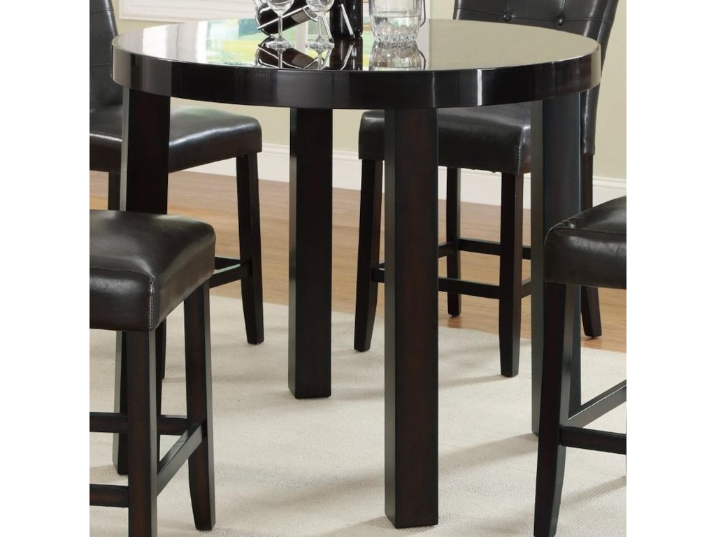Fine Furniture Maloy 103798 Round Counter Height Table With Faux