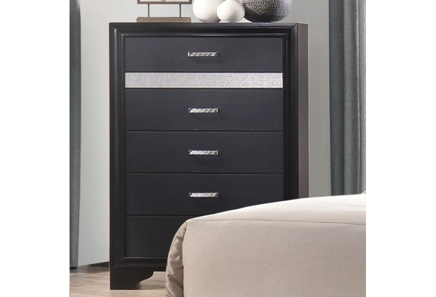Coaster Miranda 5 Drawer Chest With Hidden Jewelry Tray Rife S