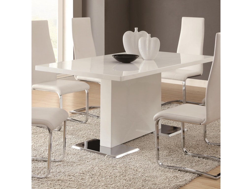 Modern White Dining Table And Chairs