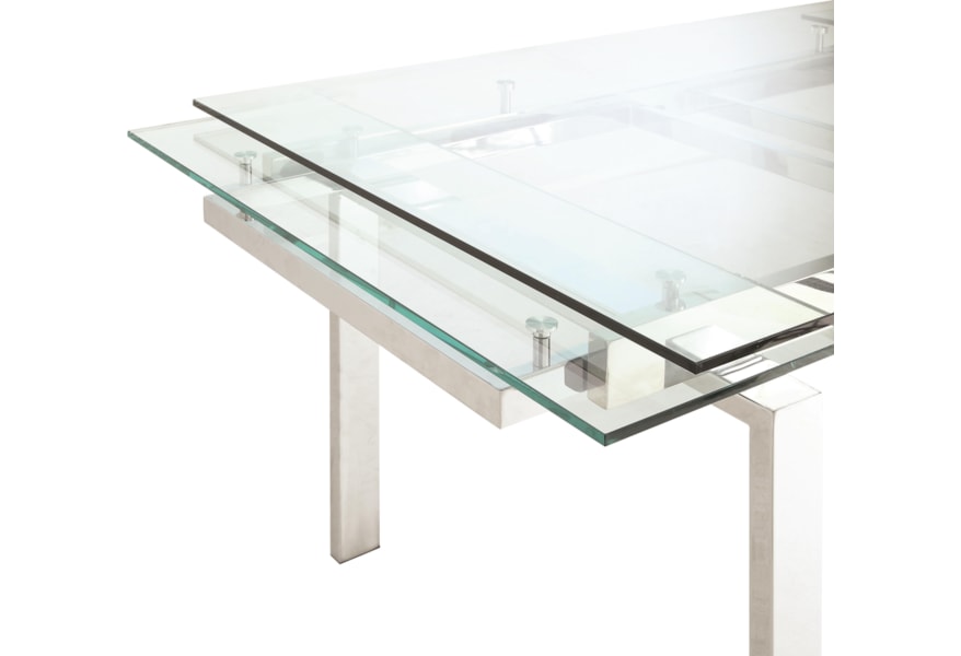 Coaster Modern Dining Contemporary Dining Room Set With Glass
