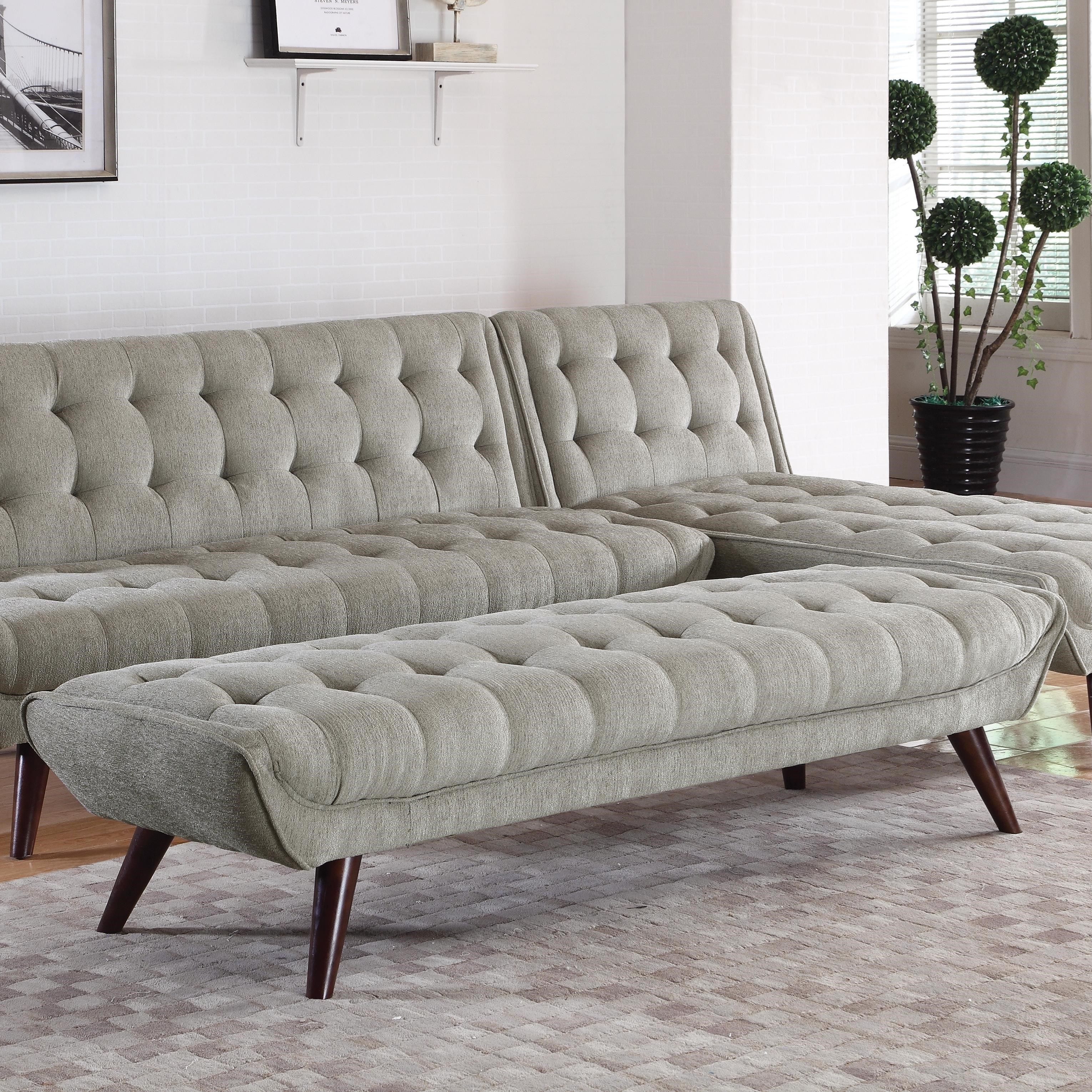 Coaster Natalia 505609 Mid Century Modern Tufted Bench Dunk