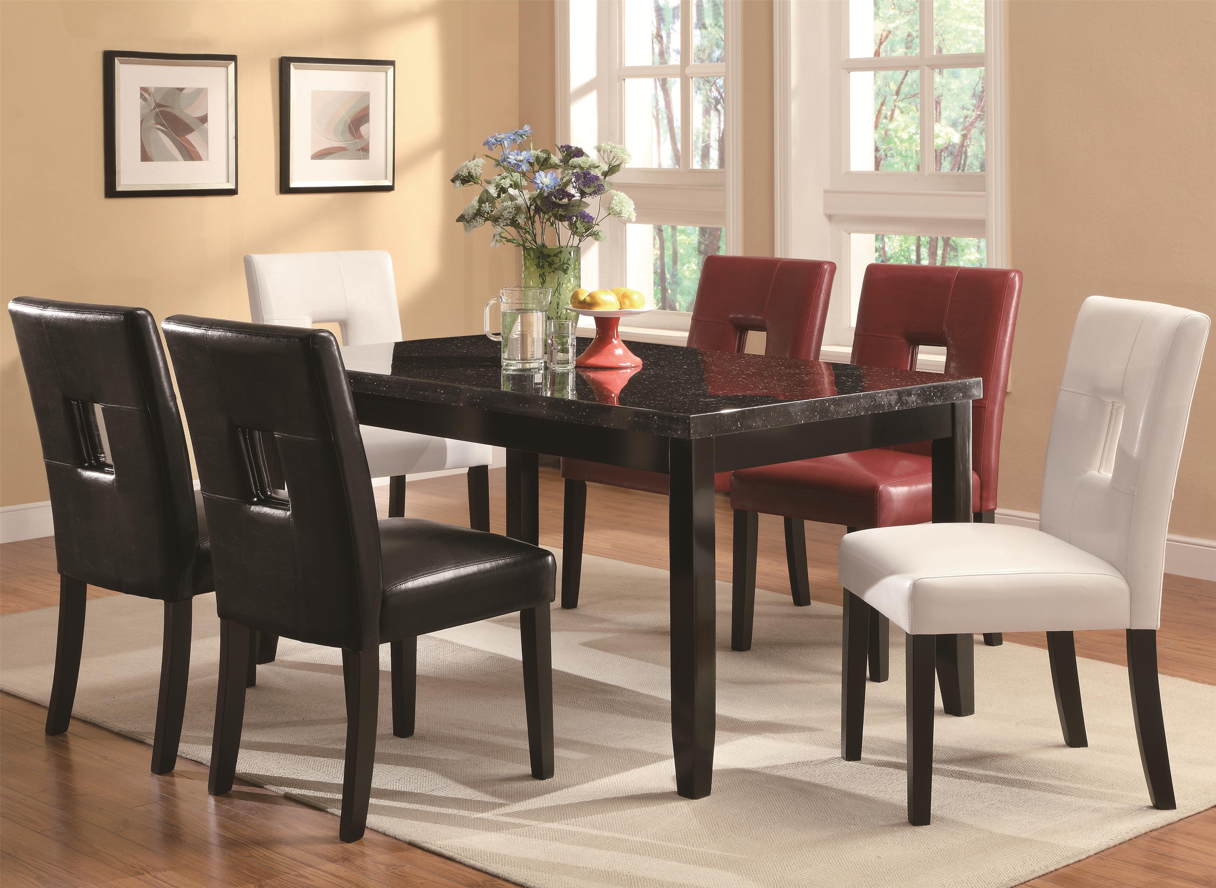 Coaster Newbridge Dining Side Chair W Plush Seating A1