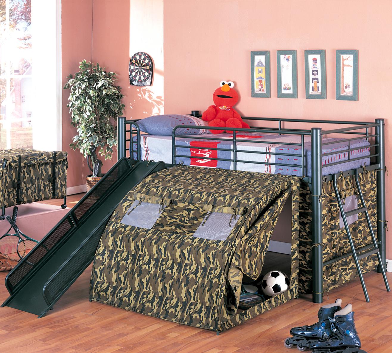 twin size bed with slide