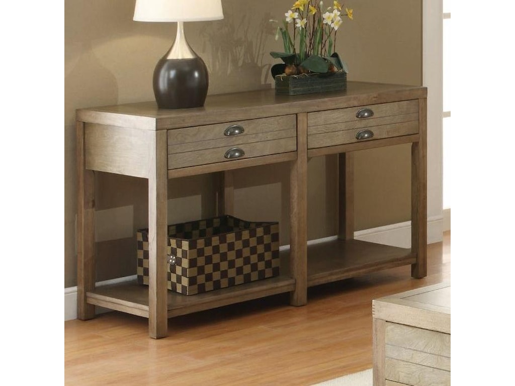 Coaster Occasional Group Cottage Sofa Table With Two Drawers Rooms Coaster Occasional Groupsofa Table