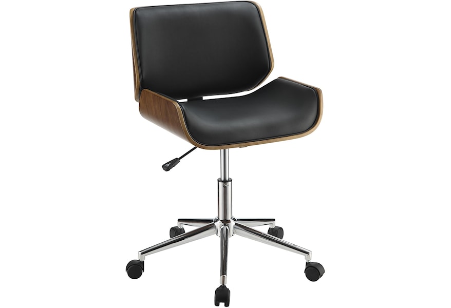 Coaster Office Chairs Contemporary Leatherette Office Chair Standard Furniture Office Task Chairs