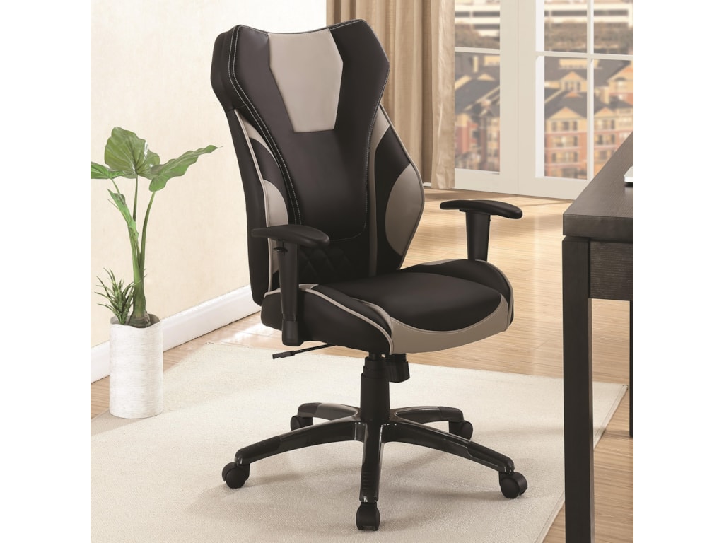 Coaster Office Chairs Leatherette High Back Chair Sadler S Coaster Office Chairsoffice Chair