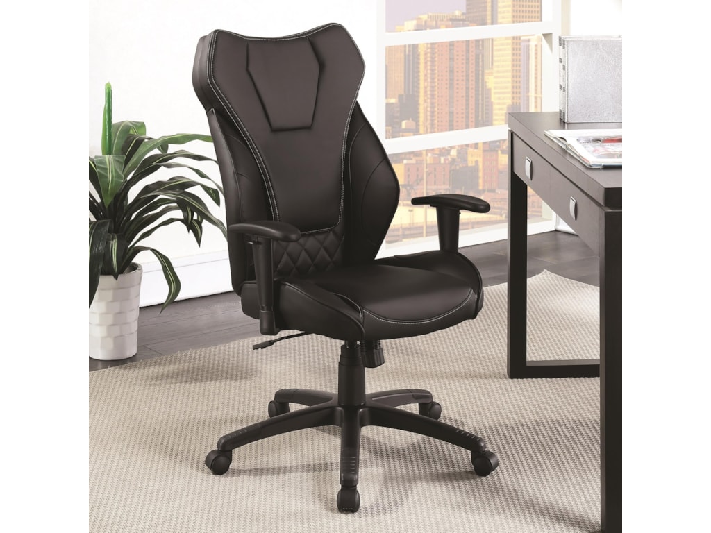 Coaster Office Chairs Leatherette High Back Chair Miskelly Coaster Office Chairs Leatherette High Back Chair