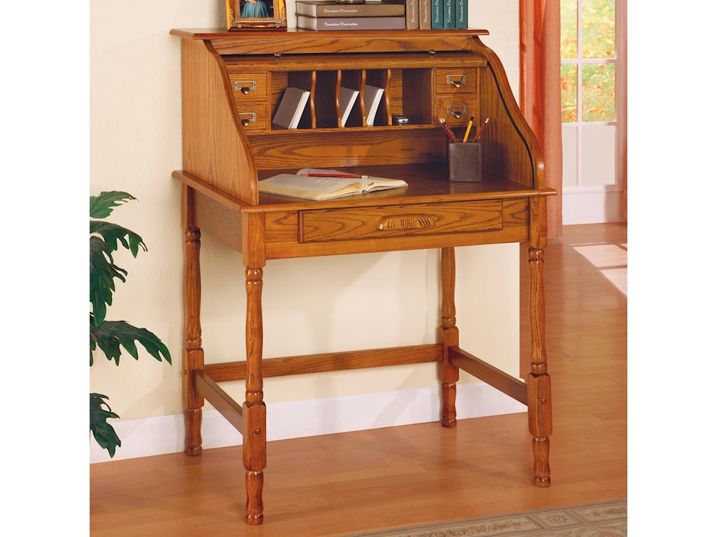 Palmetto Small Roll Top Secretary Desk Sadler S Home Furnishings