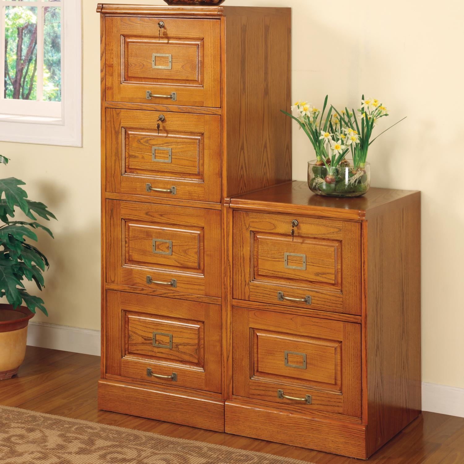 Coaster Palmetto Oak File Cabinet With 2 Drawers A1 Furniture Mattress File Cabinets