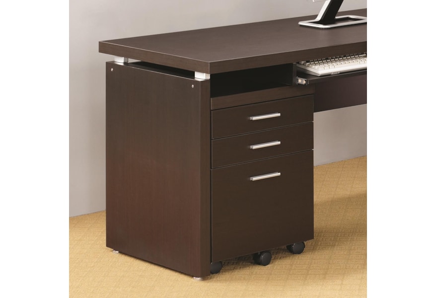 Coaster Skylar Mobile Pedestal With 3 Drawers And Casters Rife S