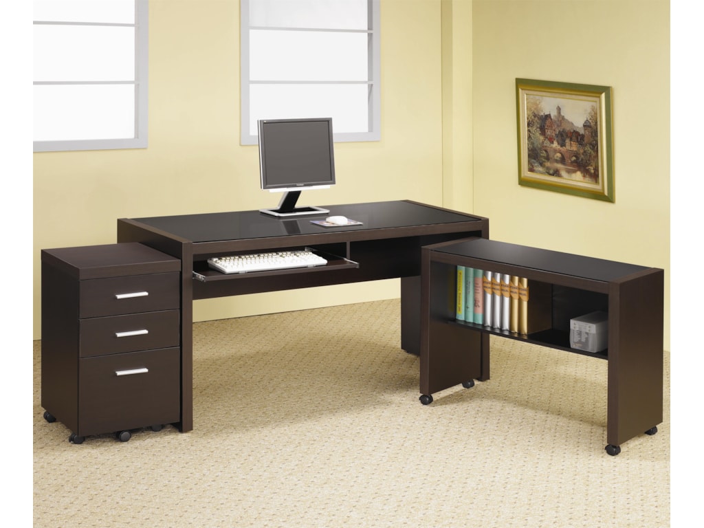 Coaster Skylar 800901 Computer Desk With Keyboard Drawer Sam Coaster Skylar 800901 Computer Desk