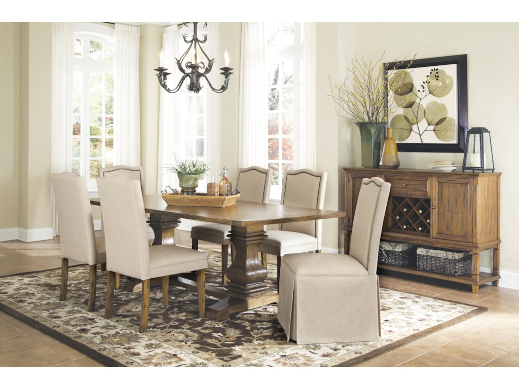Parkins 7 Piece Dining Table And Chair Set With Parson Chairs W Skirt By Coaster At Knight Furniture Mattress Parkins 7 Piece Dining Table And Chair Set With Parson Chairs W Skirt By Coaster At Knight Furniture Mattress