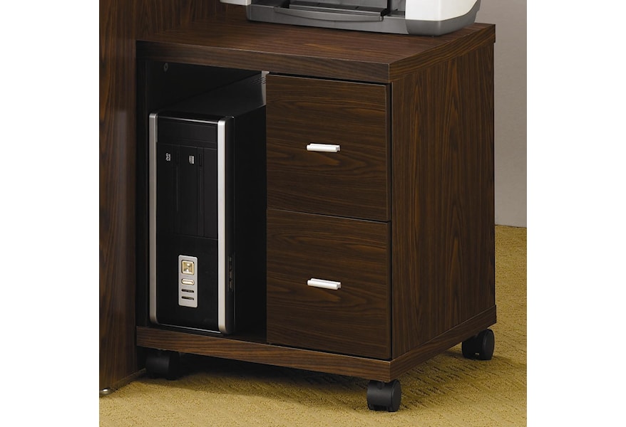 Coaster Peel 2 Drawer Computer Stand Value City Furniture