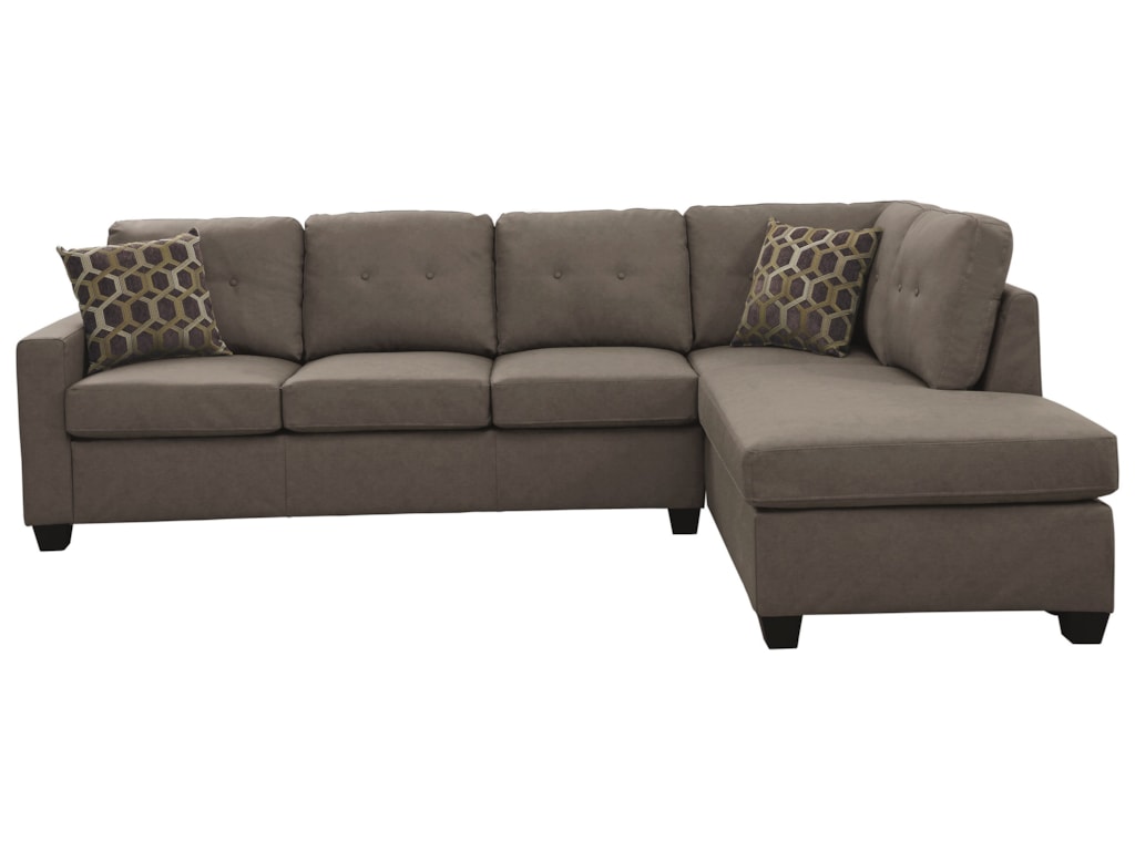 Powell Casual Contemporary Sectional By Coaster At Dunk Bright Furniture