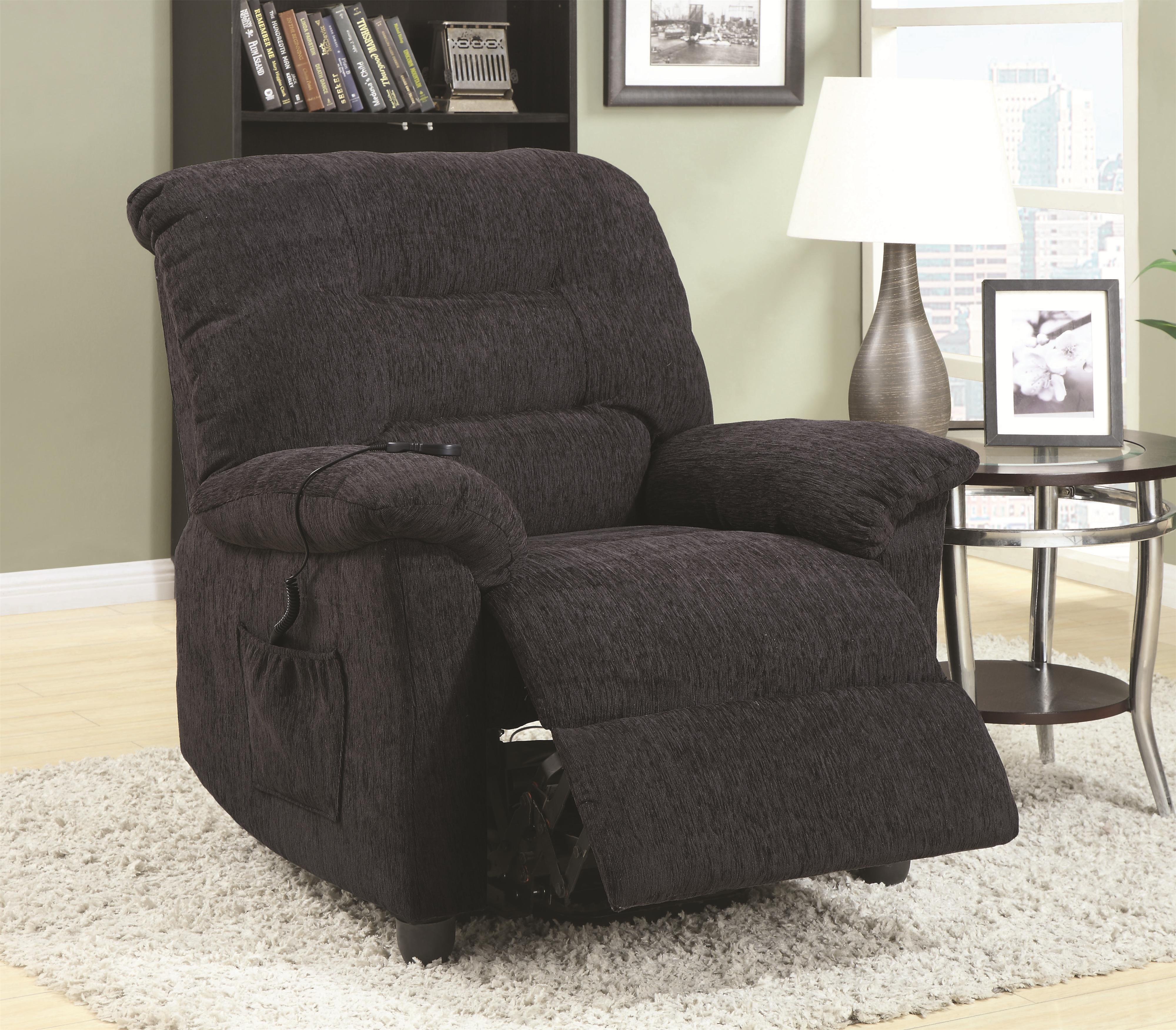 Type 3 Designs Power Lift Soft Fabric Upholstery Recliner Living Room Sofa Chair with Remote