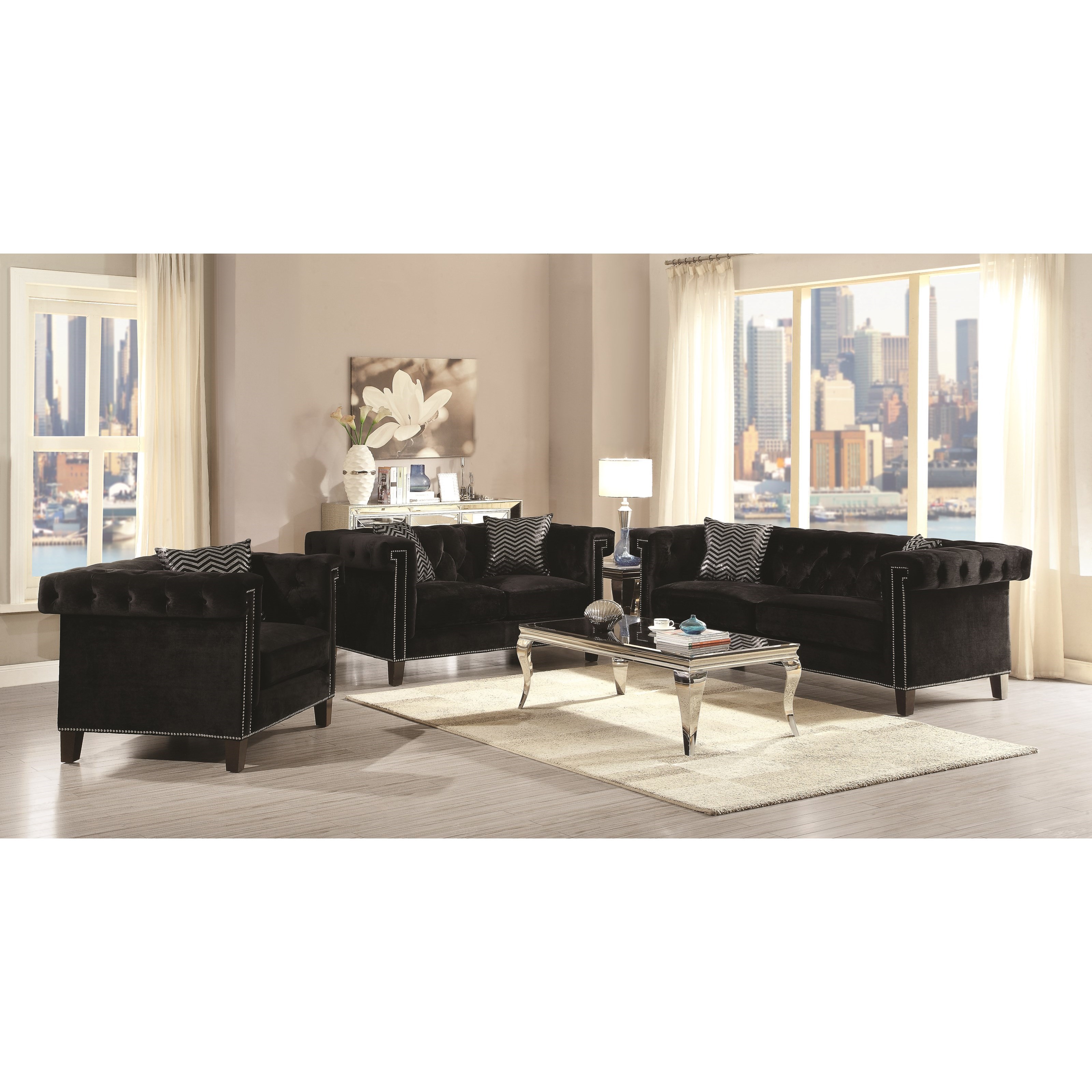 Coaster Reventlow Glamorous Living Room Group A1 Furniture