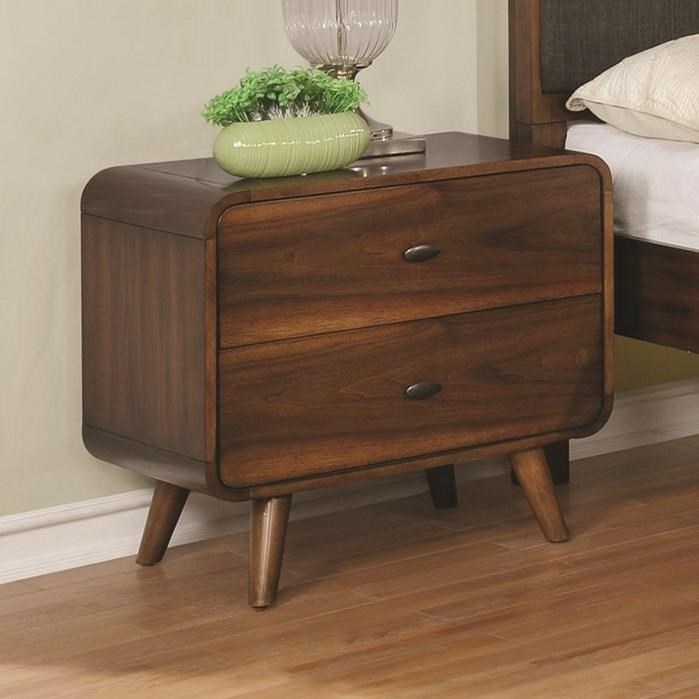 Coaster Robyn Mid Century Modern 1 Drawer Nightstand Value City