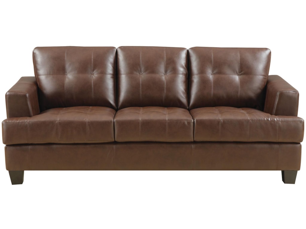 Samuel Stationary Sofa W Attached Seat Cushions By Coaster At Value City Furniture