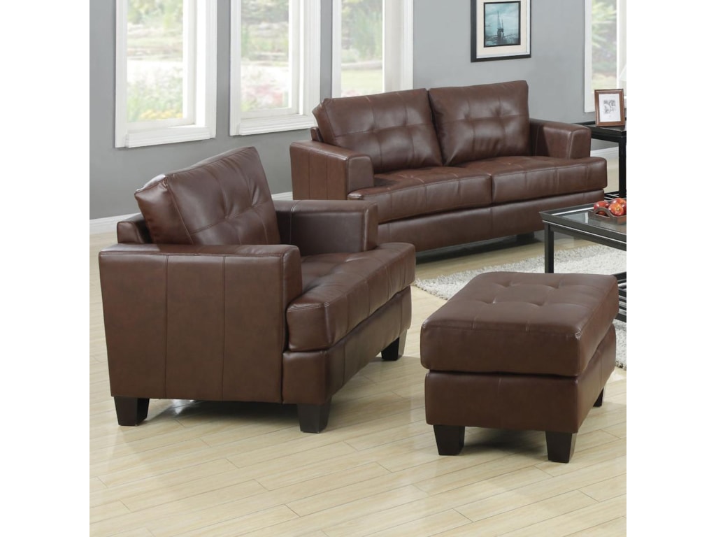 Coaster SamuelChair and Ottoman