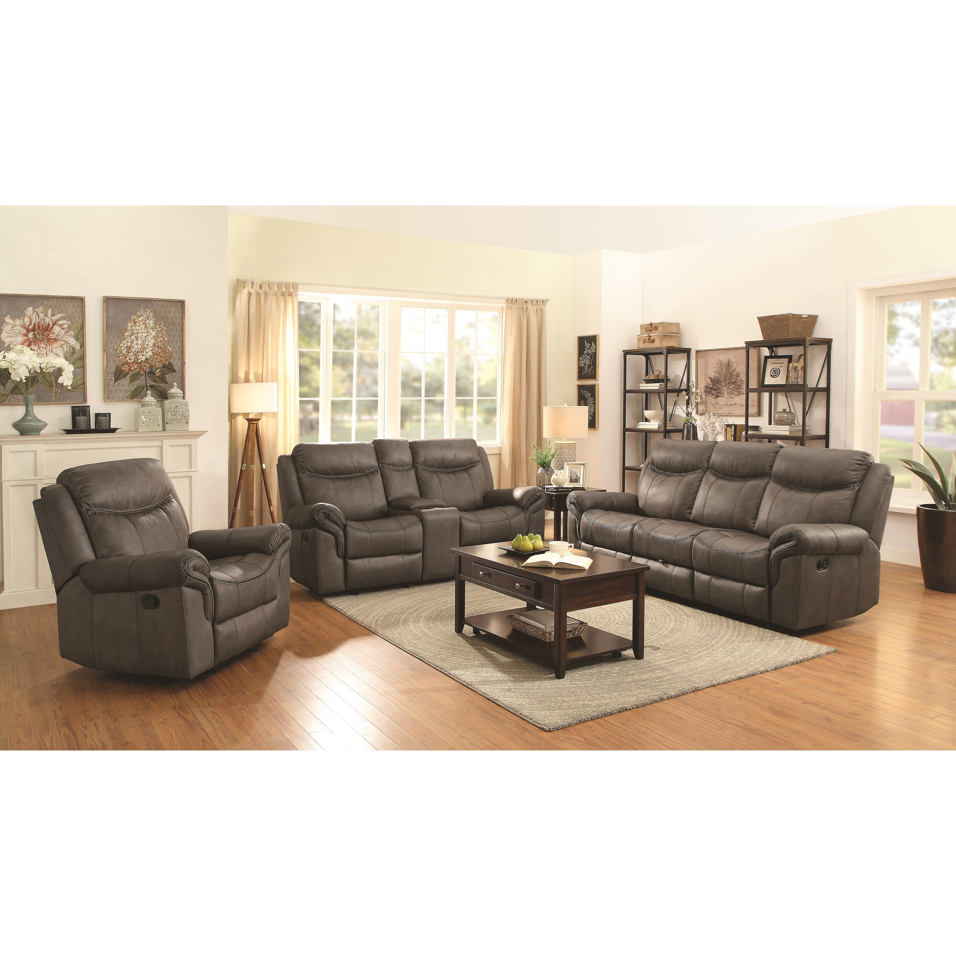 Coaster Sawyer Motion Reclining Living Room Group Standard