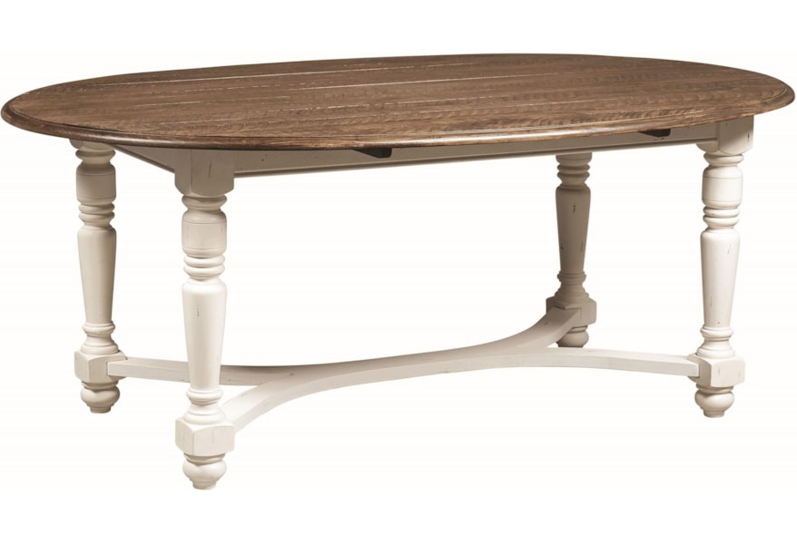 English Row White Oval Dining Table With Turned Legs Rotmans English Row White Oval Dining Table