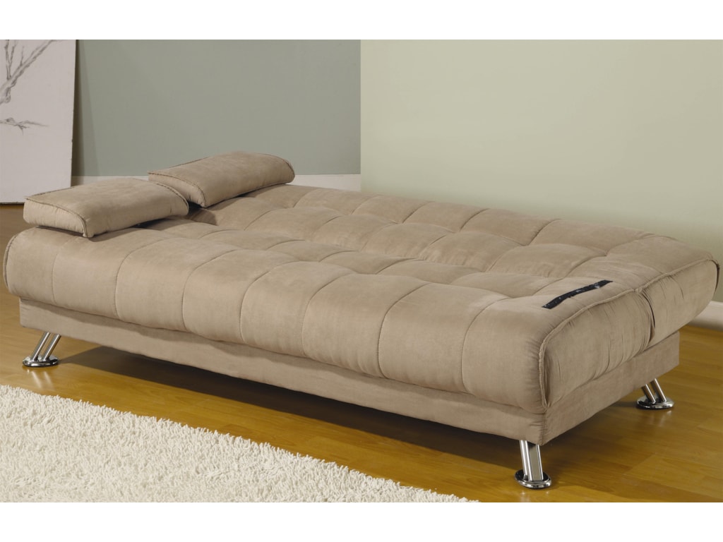 Sofa Beds And Futons Fabric Convertible Bed With Removable Armrests By Coaster At Rotmans