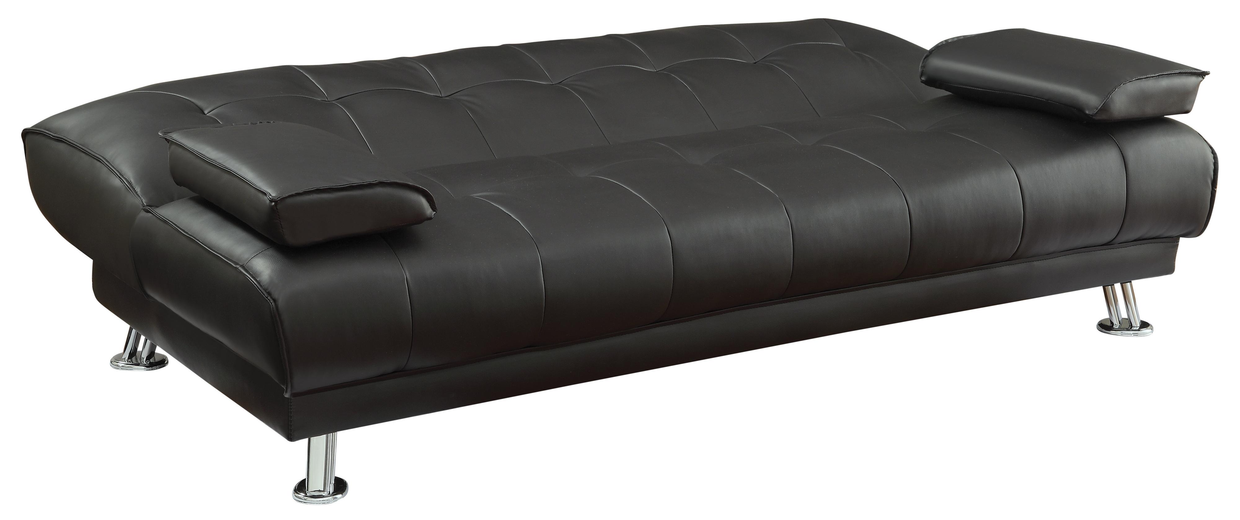 Coaster Sofa Beds And Futons 300205 Faux Leather Convertible Sofa