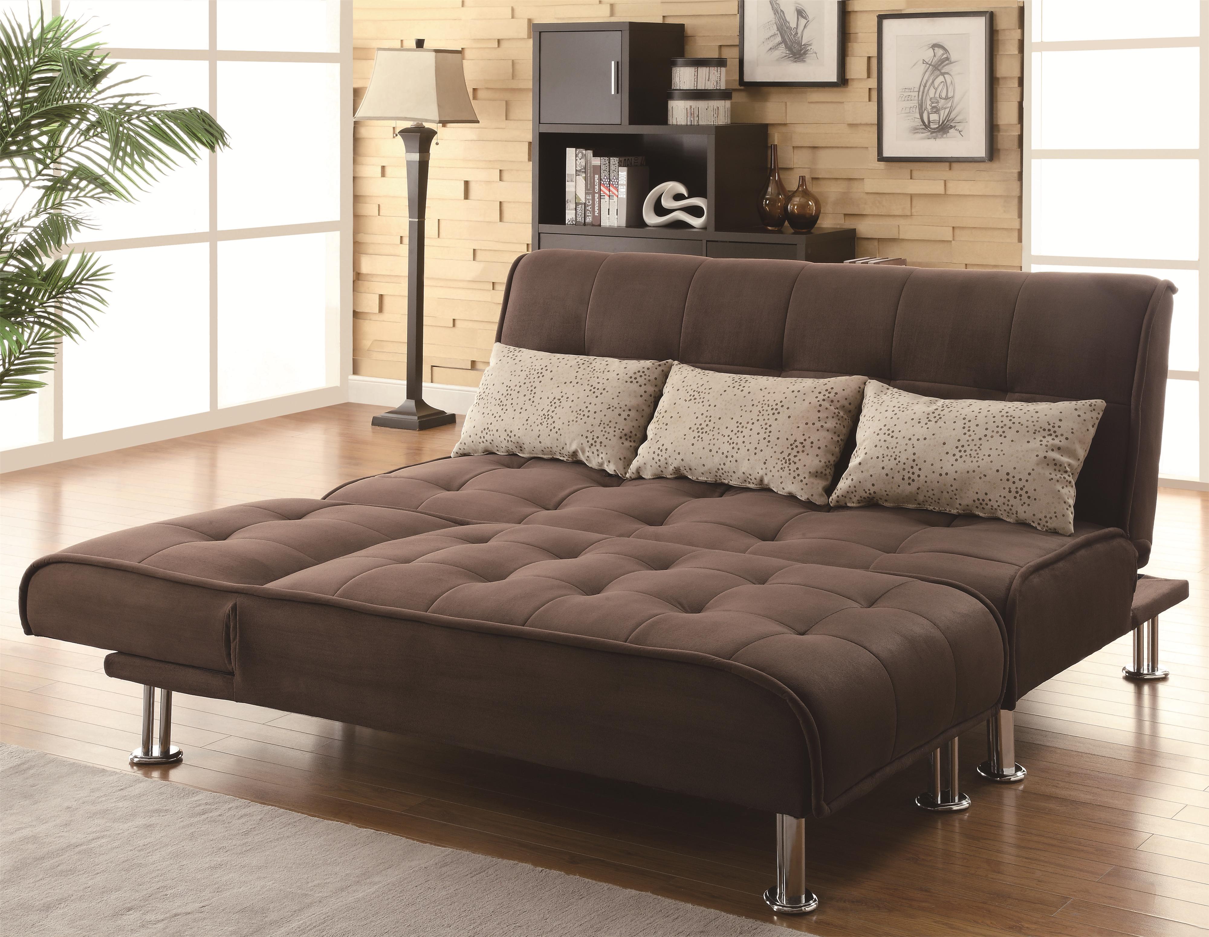 Coaster Sofa Beds And Futons Transitional Styled Futon Rife S