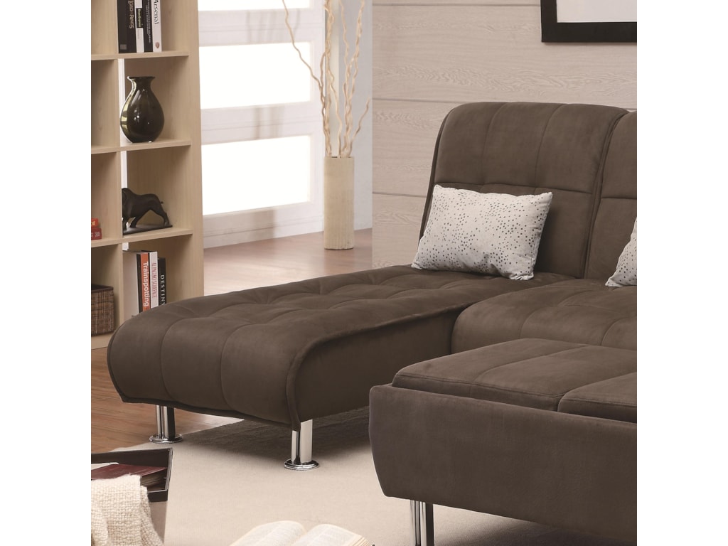 Coaster Sofa Beds and FutonsChaise Sofa