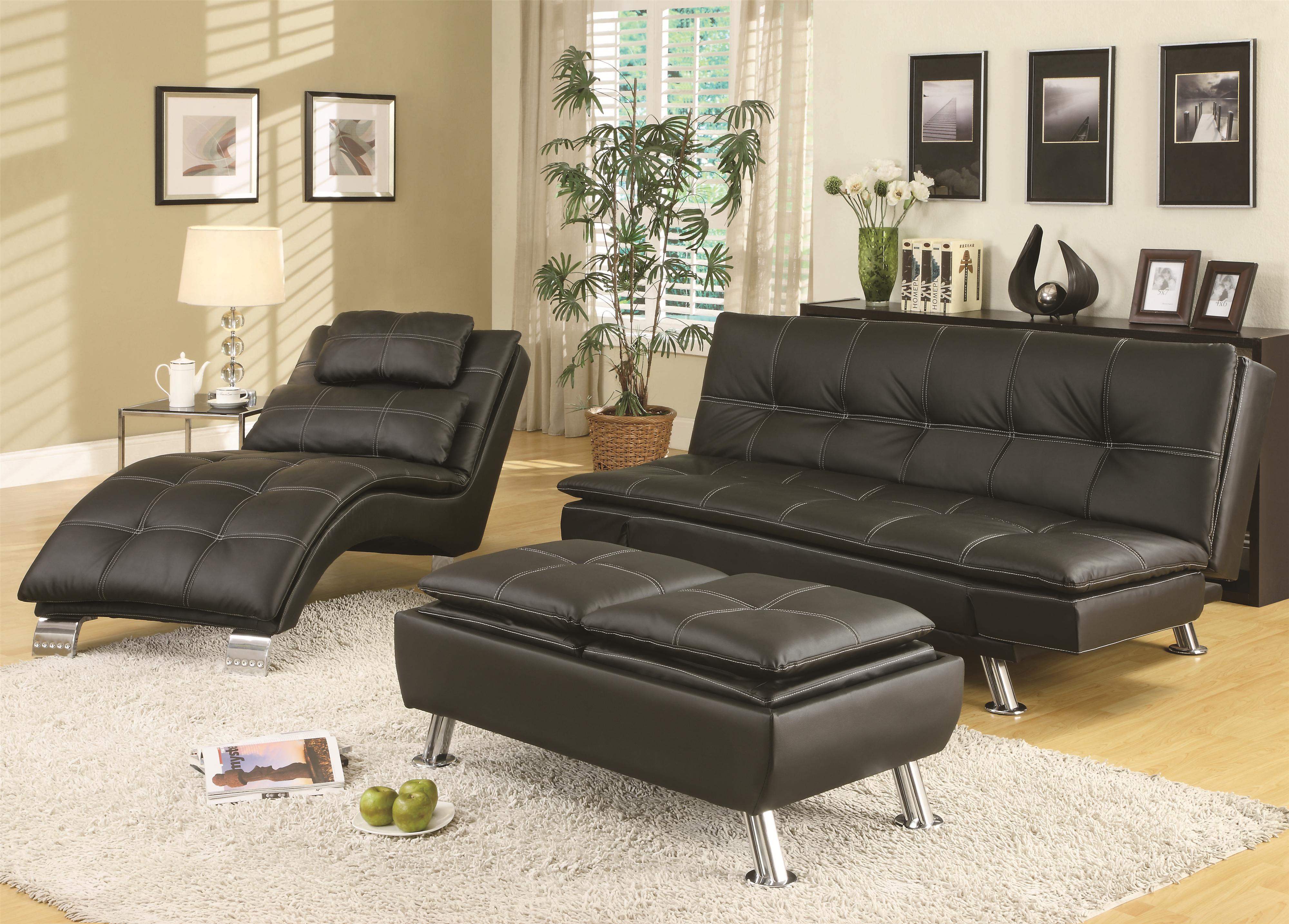 Coaster Sofa Beds And Futons 300281 Contemporary Styled Futon