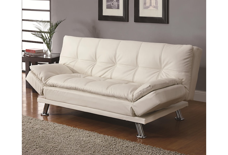 Coaster Sofa Beds And Futons Contemporary Styled Futon Sleeper