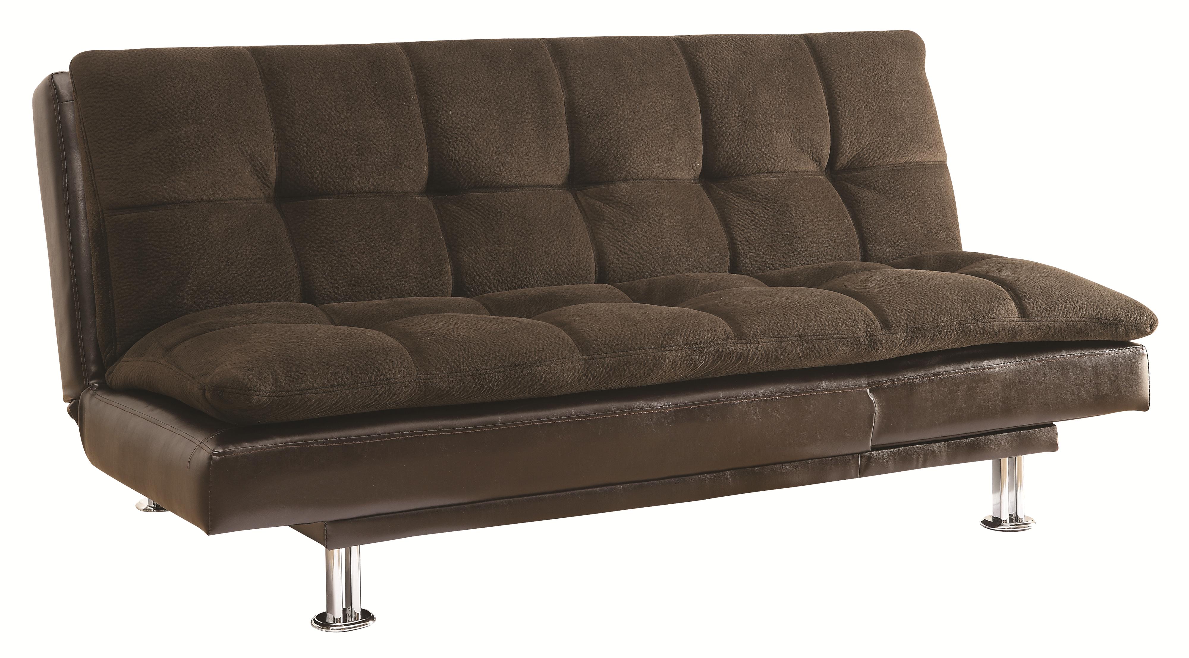 Coaster Sofa Beds And Futons Millie Sofa Bed With Chrome Legs And Casual Style Value City Furniture Futons
