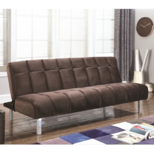 Coaster Sofa Beds And Futons Contemporary Sofa Bed With Channeled Design Standard Furniture Futons