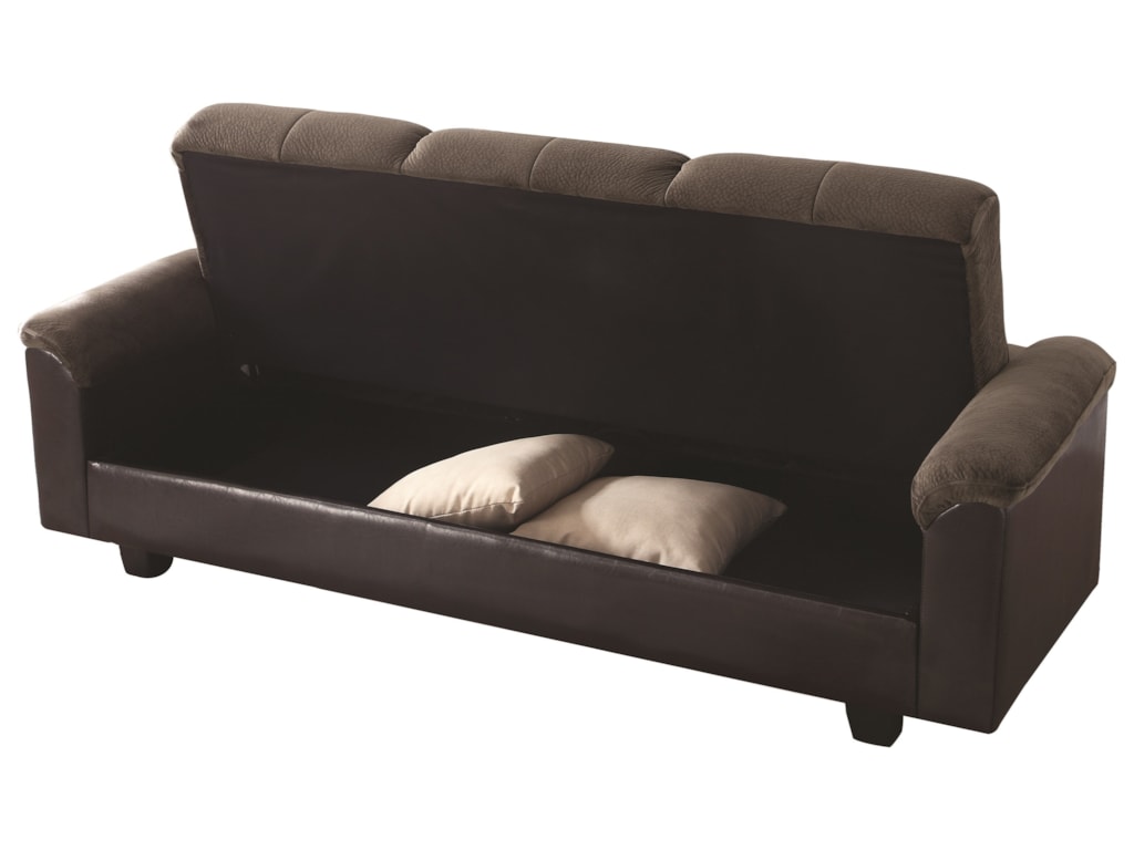 Sofa Beds And Futons Two Tone Bed With Storage Compartment By Coaster At Northeast Factory Direct