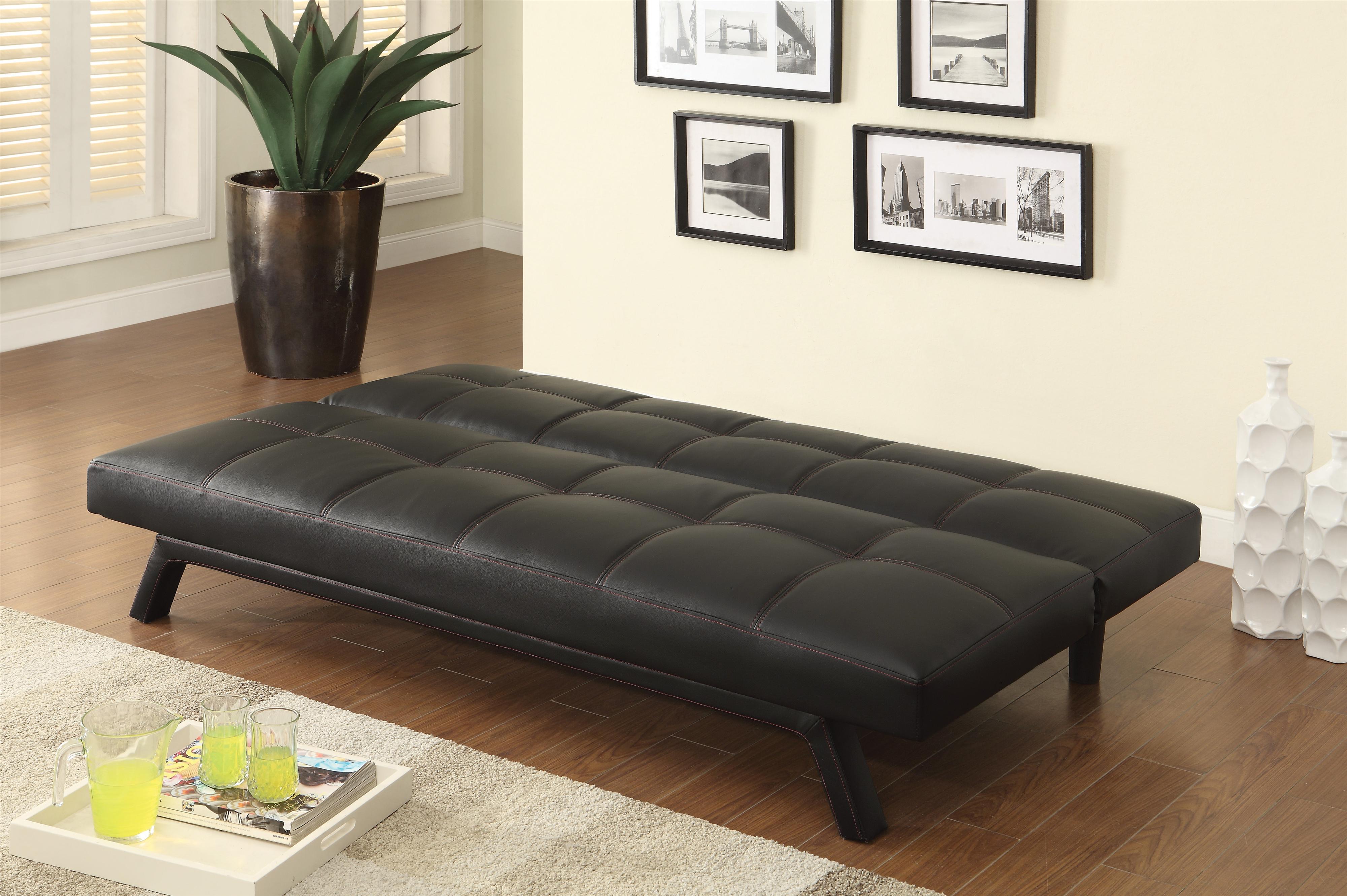 Coaster Sofa Beds And Futons 500765 Contemporary Sofa Bed In Black