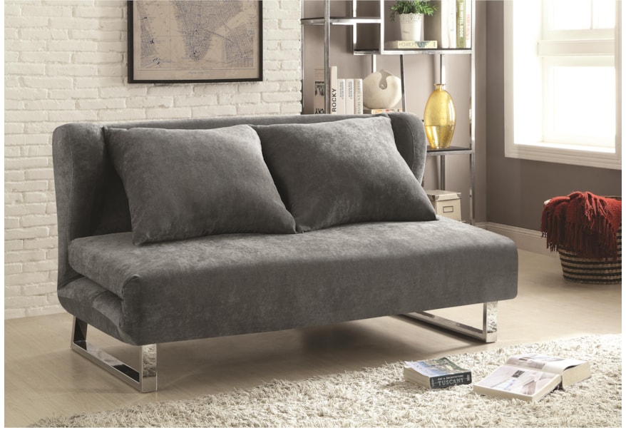 Coaster Sofa Beds And Futons 551074 Transitional Velvet Bed Coaster Sofa Beds And Futons 551074