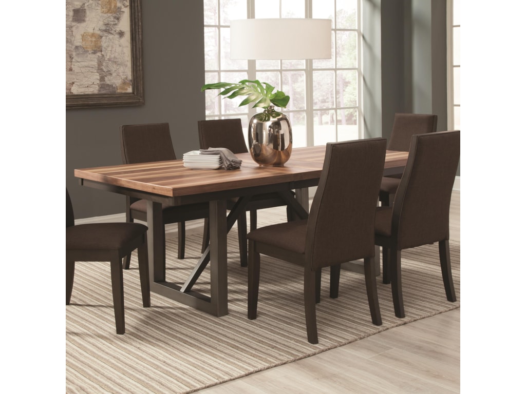 Coaster Spring Creek Dining Table With 18 Extension Leaf Value Coaster Spring Creek Dining Table With 18 Extension Leaf Value