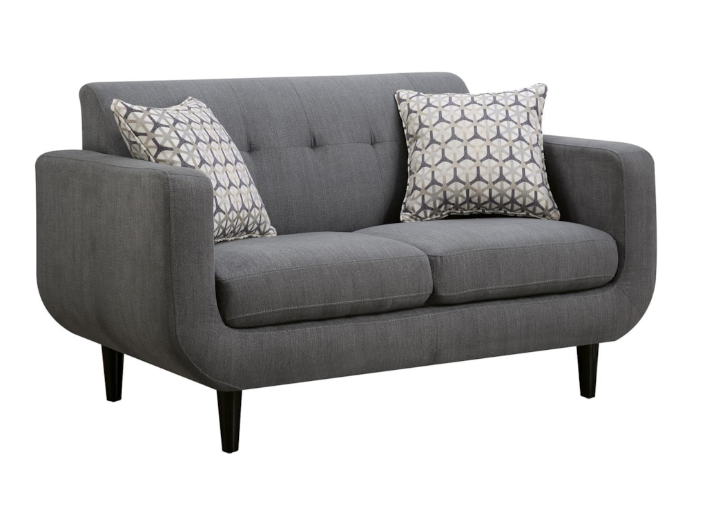 Coaster Stansall Mid Century Modern Loveseat Miskelly Furniture Furniture Love Seats Coaster Stansall Loveseat Stansallloveseat