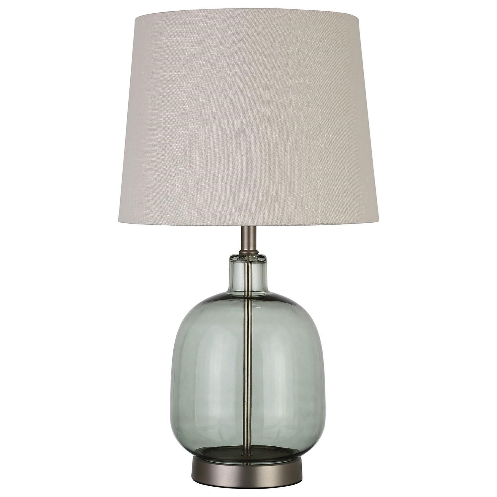 glass base bedside lamps