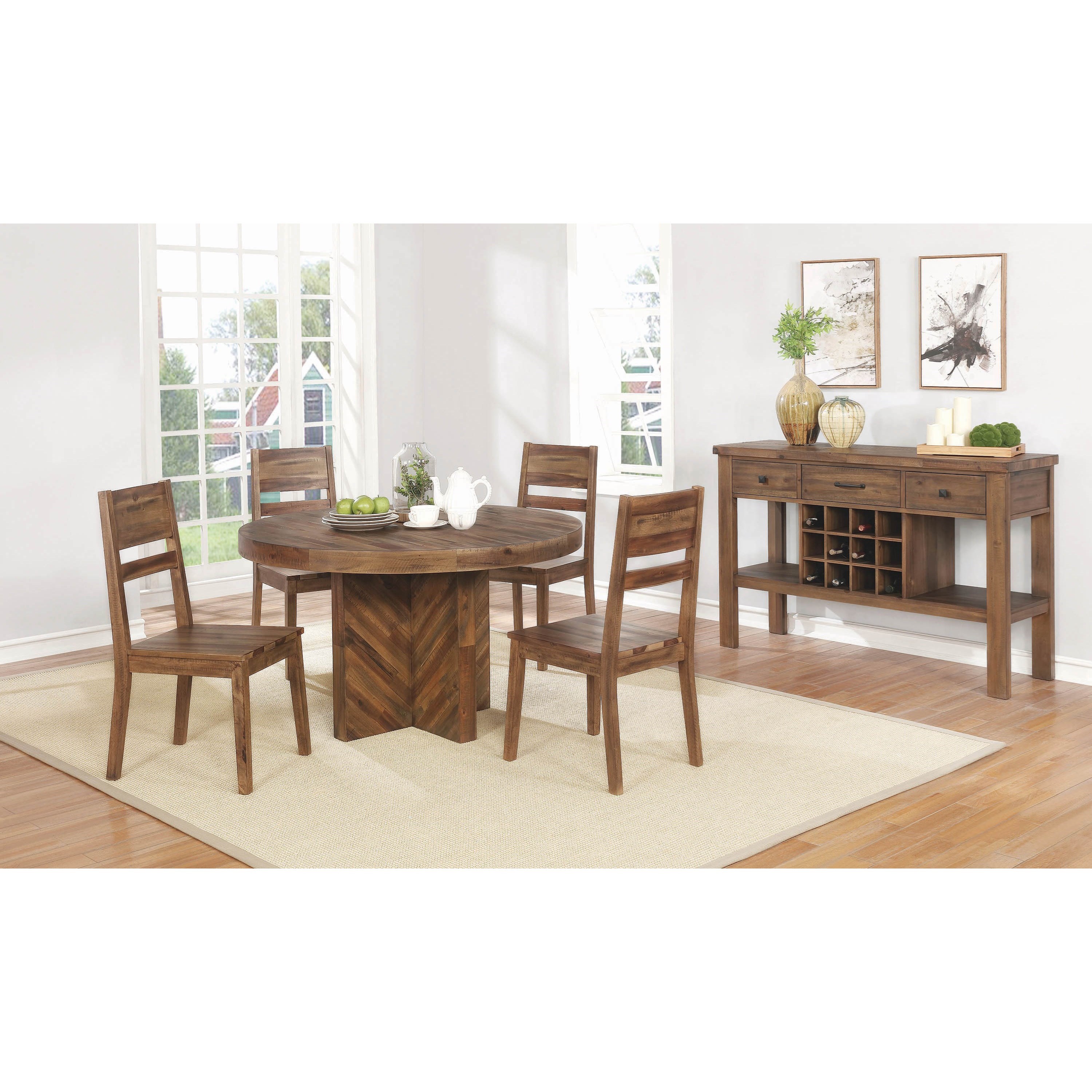 Coaster Tucson Casual Dining Room Group Corner Furniture