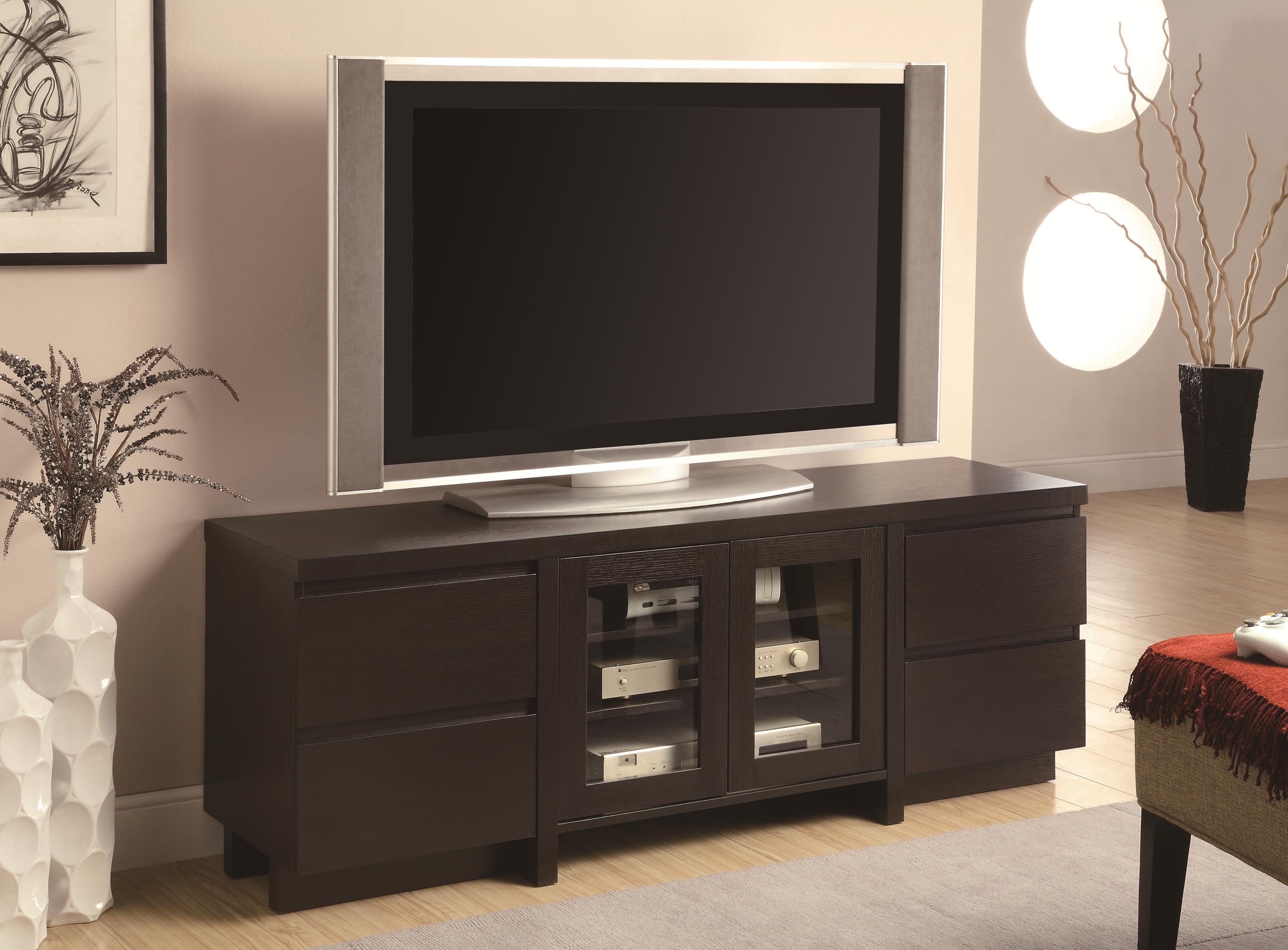 Coaster Tv Stands 700695 Contemporary Tv Console With 4 Drawers