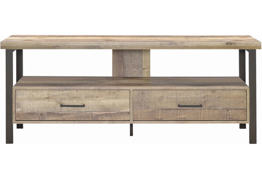 Coaster Tv Stands 721881 Industrial 59 Tv Console Dunk Bright