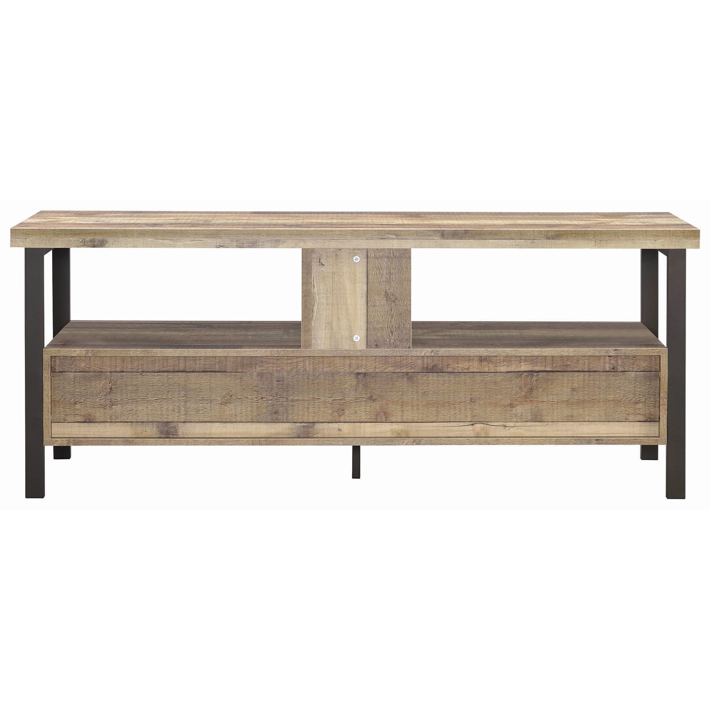 threshold weathered pine tv stand