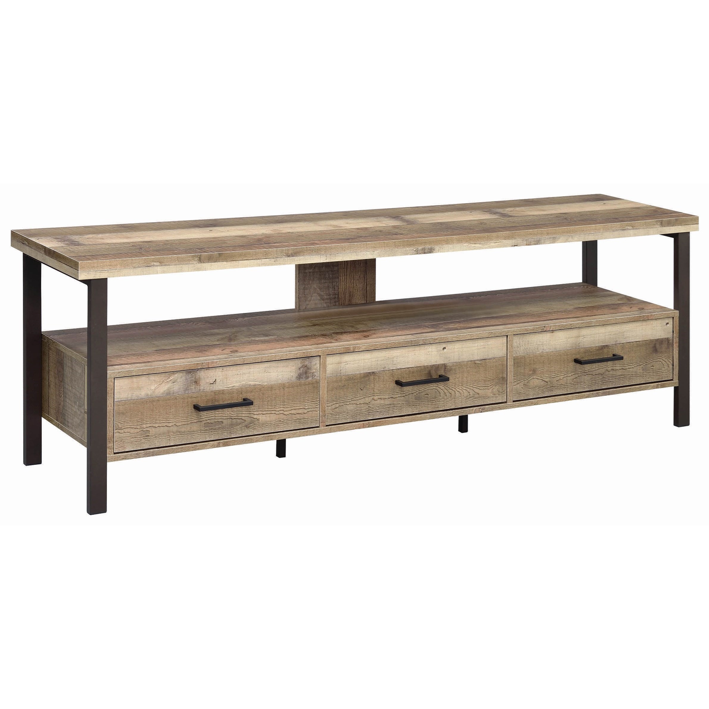 threshold weathered pine tv stand