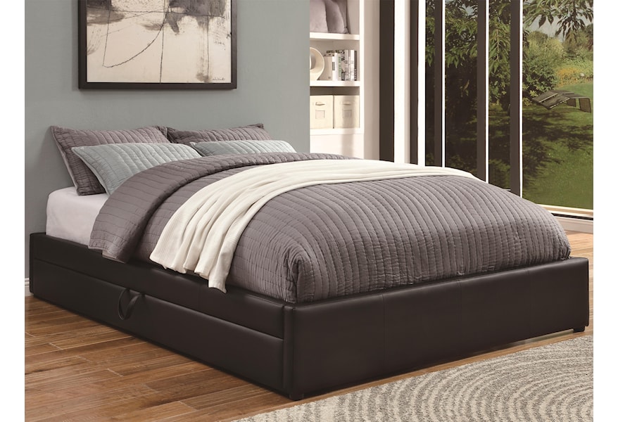 Coaster Upholstered Beds 300386q Queen Storage Bed With Black